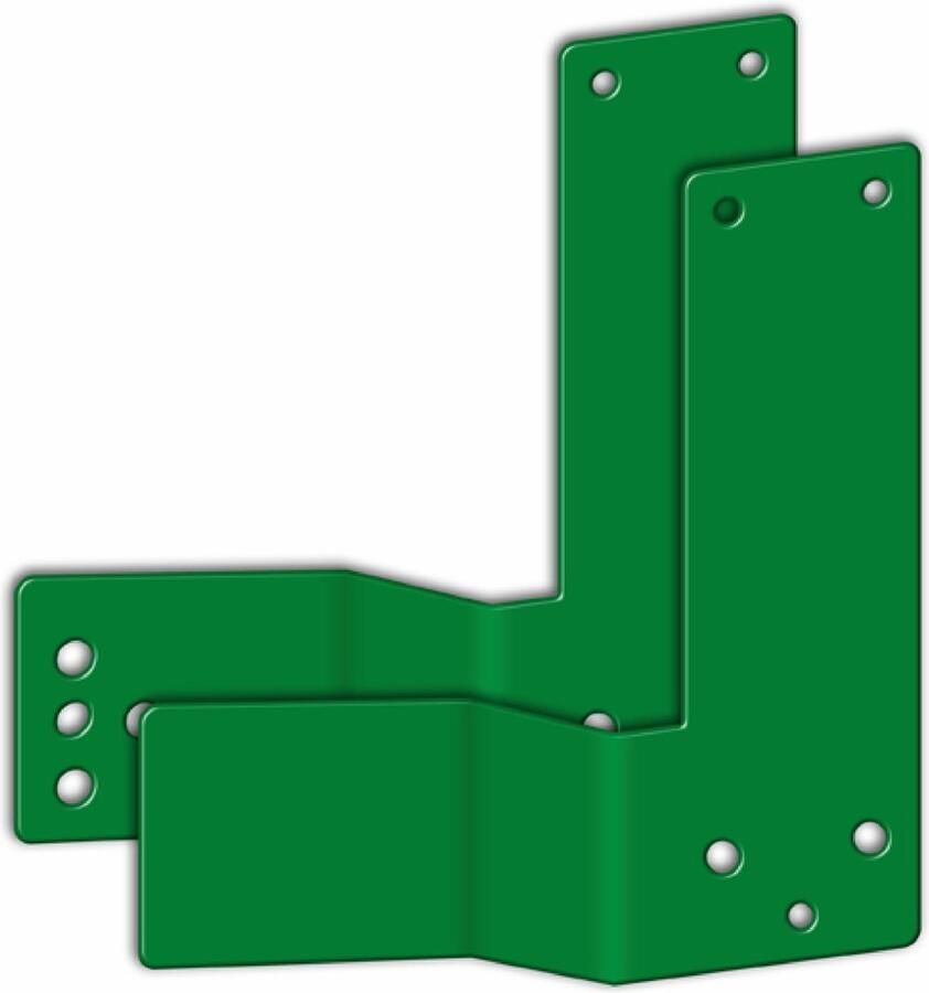 DX GfS EH-Exit control Montage hulpstuk voor paniekstangen verzet 30 mm DIN links deuren groen