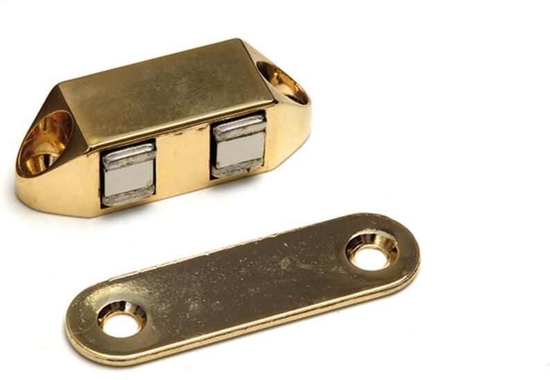 DX Magneetsnapper "Polair" type 5123 opschroevend 4 kg zamac verguld