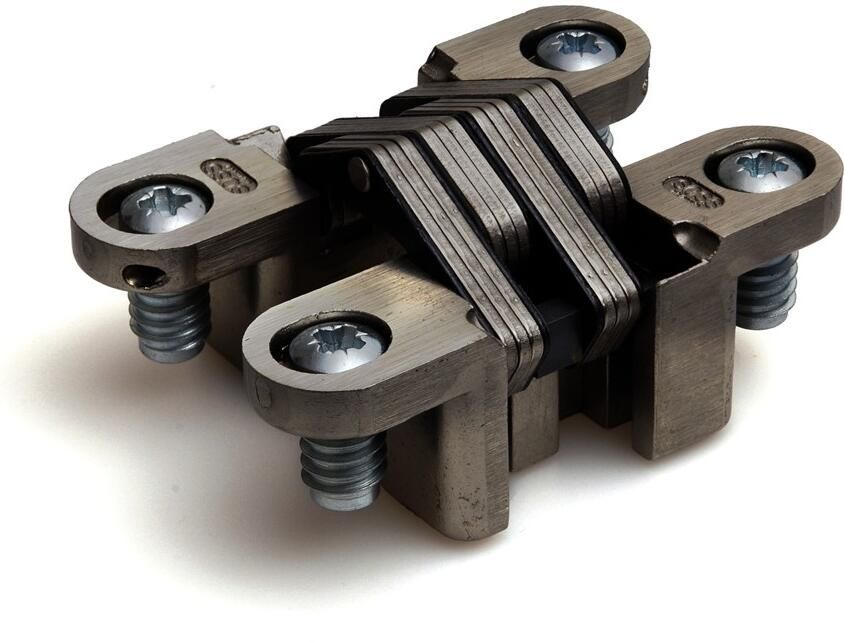 DX Scharnier SOSS 204A NP 13x060 mm deurdikte ca. 19 mm verstelbaar zamac vernikkeld