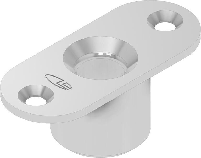 DX Schootgeleider type GT 8 t.b.v. schoot Ø 10 mm zamac verzinkt t.b.v. stalen of aluminium of houten deuren