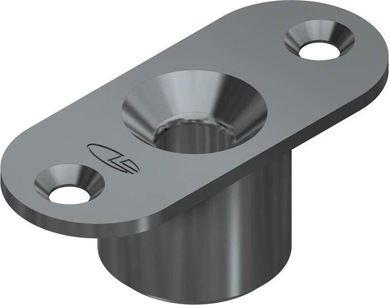 DX Schootgeleider type GT 8 t.b.v. schoot Ø 8 mm zamac verzinkt t.b.v. stalen of aluminium of houten deuren