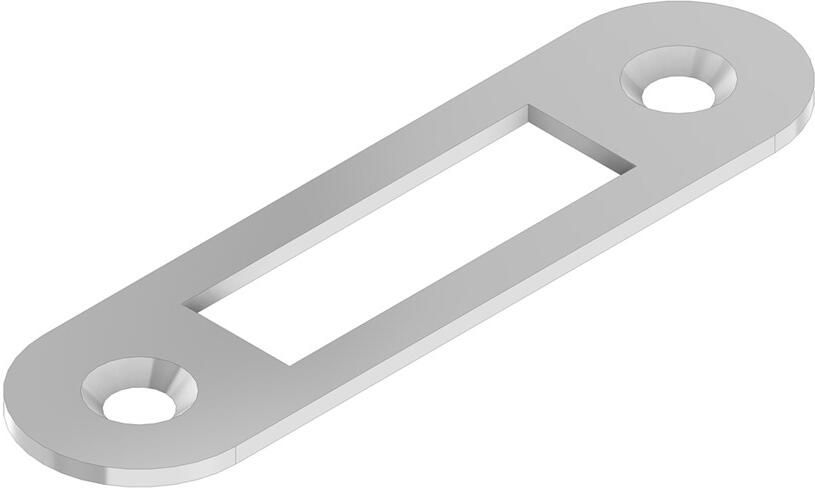 DX Sluitplaat type LP 20 t.b.v. automatische kantschuif 26 HZA staal verzinkt t.b.v. stalen of aluminium deuren