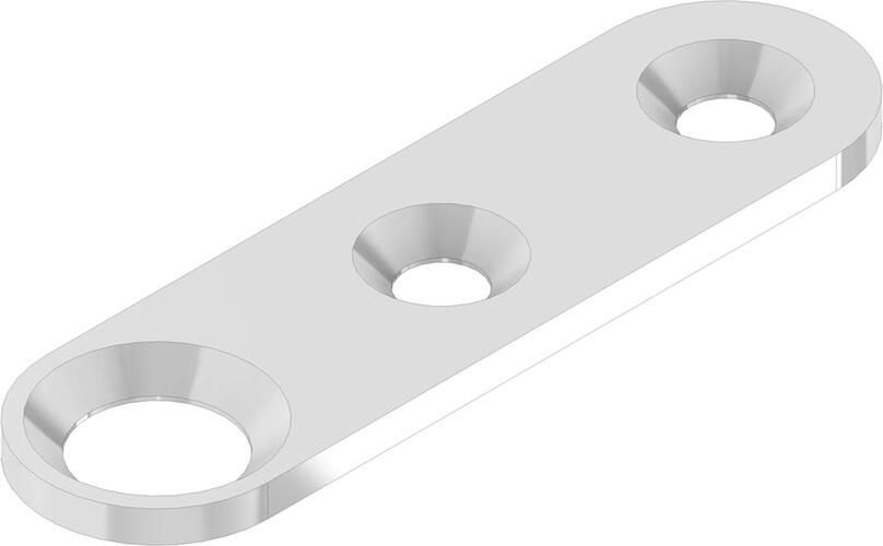DX Sluitplaat type LP 8 t.b.v. schoot Ø8 mm staal verzinkt t.b.v. houten deuren