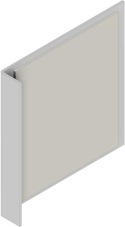 DX Sluitplaat type SP 10T fixatie d.m.v. dubbel zijdig tape RVS t.b.v. houten deuren
