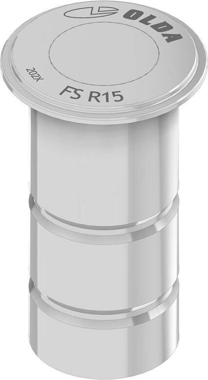 DX Sluitpot type FSR 15 lijm type Ø13 mm t.b.v. schoten tussen Ø10 mm tot Ø15 mm RVS