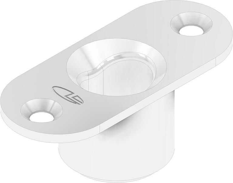 DX Sluitpot type LT 10 t.b.v. schoot Ø 10 mm ovaal gat 15x11 mm zamac verzinkt t.b.v. stalen of aluminium of houten deuren