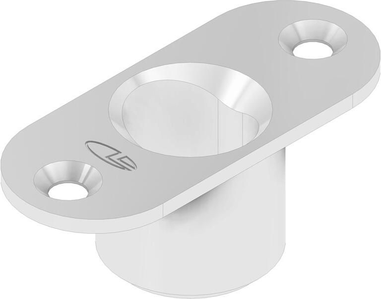 DX Sluitpot type LT 1213 t.b.v. schoot Ø 12 mm ovaal gat 13x17 mm zamac verzinkt t.b.v. stalen of aluminium of houten deuren