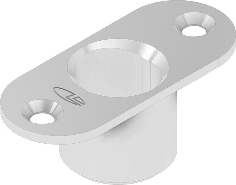 DX Sluitpot type LT 1415 t.b.v. schoot Ø 14 mm ovaal gat 15x17 mm zamac verzinkt t.b.v. stalen of aluminium of houten deuren