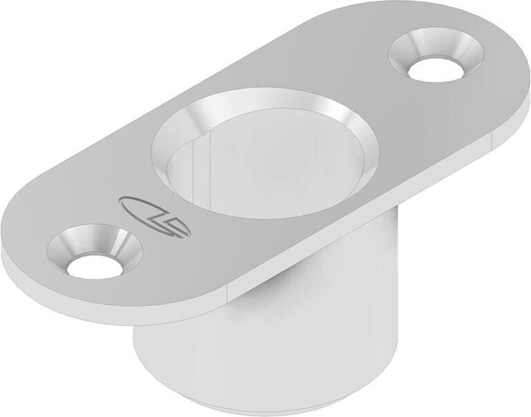 DX Sluitpot type LT 1417 t.b.v. schoot Ø 14 mm ovaal gat 17x15 mm zamac verzinkt t.b.v. stalen of aluminium of houten deuren