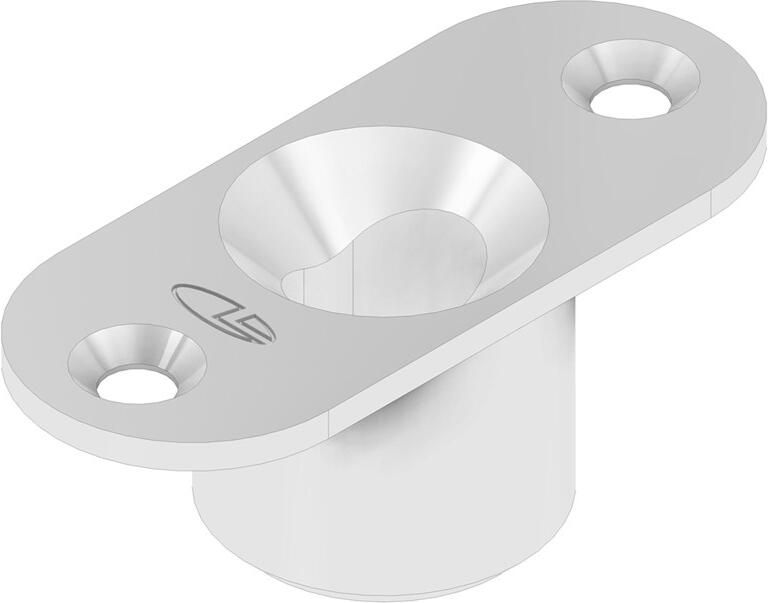 DX Sluitpot type LT 8 t.b.v. schoot Ø 8 mm ovaal gat 13x9 mm zamac verzinkt t.b.v. stalen of aluminium of houten deuren