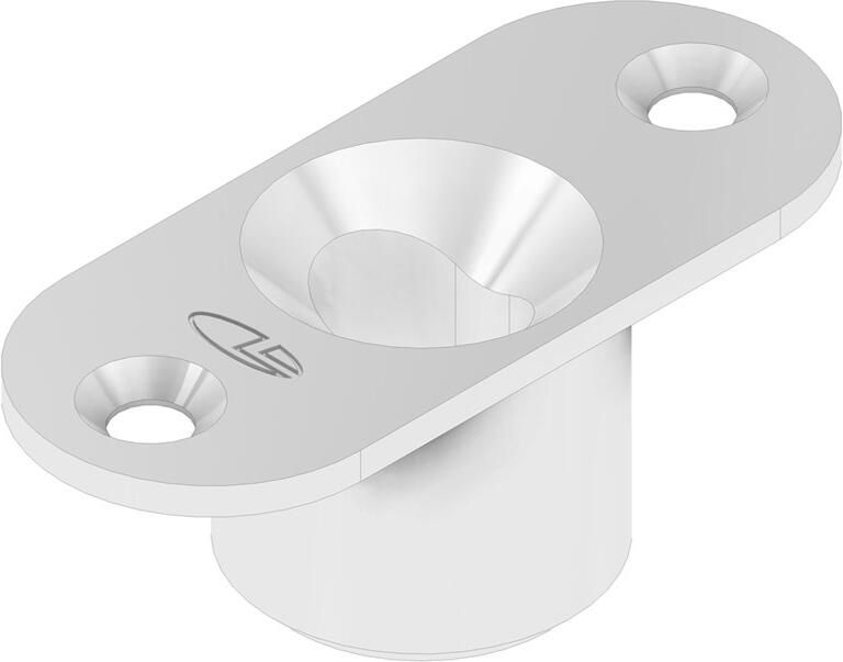 DX Sluitpot type LT 89 t.b.v. schoot Ø 8 mm ovaal gat 9x13 mm zamac verzinkt t.b.v. stalen of aluminium of houten deuren