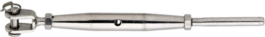DX Spanschroef M06-03 mm gaffel-terminal RVS AISI 316