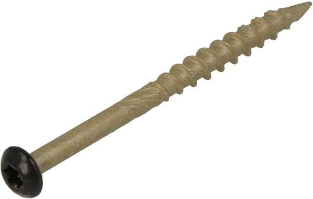 Dynaplus Gevelschroef Ar-Bronze Cilinderkop Deeldraad Zwarte Kop Torx TX15 4.0X50 28 | 200 stuks 0284.08.25905 - Foto 2