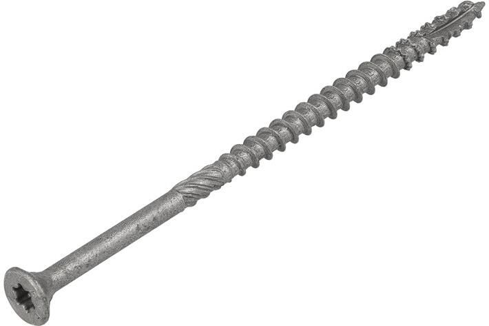 Dynaplus Unischroef Spaanplaatschroef Ar-Coating Platkop deeldraad +Snijpunt Torx TX30 6.0X100 55 | 250 stuks 0289.14.50601 - Foto 2