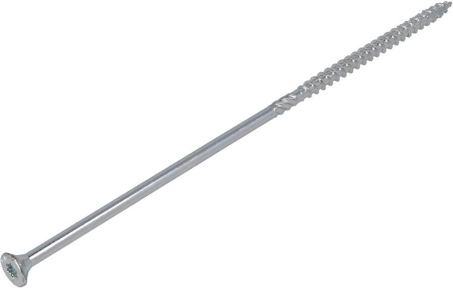 Dynaplus Constructieschroef Verzinkt Platkop Deeldraad +Snijpunt Torx TX30 6.0X200 80 | 100 stuks 0281.01.51401 - Foto 8