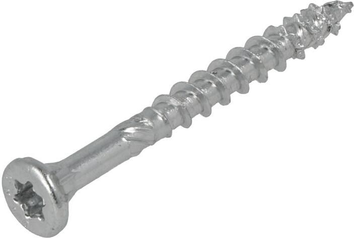 Dynaplus Unischroef Spaanplaatschroef Verzinkt Platkop Deeldraad Torx TX25 4.5X100 55 | 200 stuks 0281.01.34801