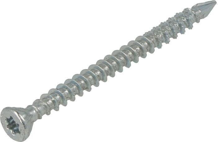 Dynaplus Vloerschroef Verzinkt Platkop Voldraad-75° Torx TX15 3.5X55 | 200 stuks 0287.02.17951