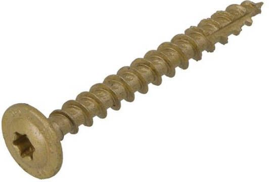 Dynaplus Houtbouwschroef Ar-Bronze Tk +Snijpunt Torx TX30 6.0X50 | 100 stuks 0286.08.49901