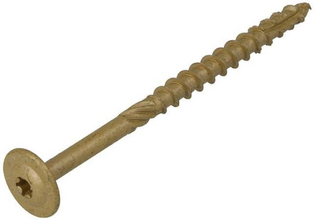 Dynaplus Houtbouwschroef Ar-Bronze Tk +Snijpunt Torx TX30 6.0X100 55 | 50 stuks 0286.08.50601