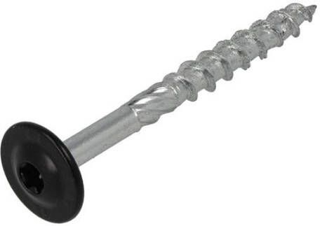 Dynaplus Houtbouwschroef Vz Tk +Snijpunt Zwart Torx TX40 8.0X220 100 | 25 stuks 0286.01.63505