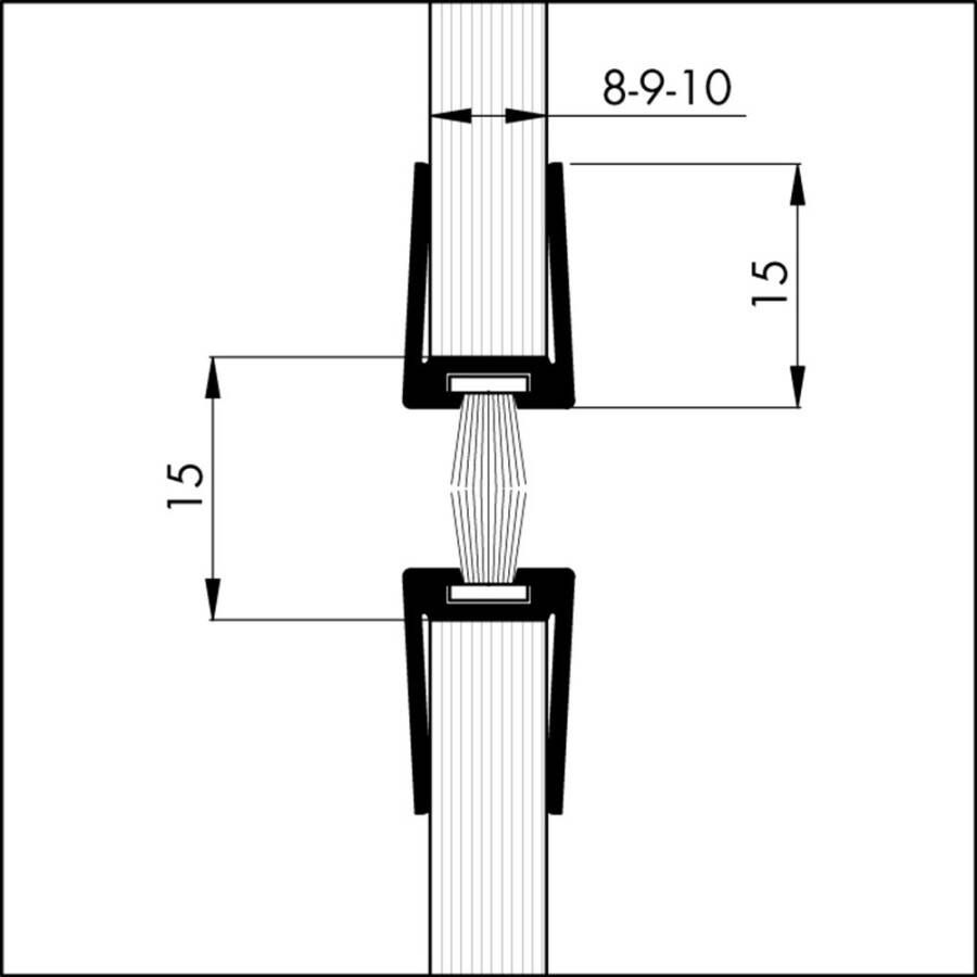 Ellen GLASDEURPROFIEL GDP10 MM 225