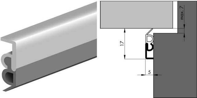 Luvema Tochtstrip acryl. 3000mm elro