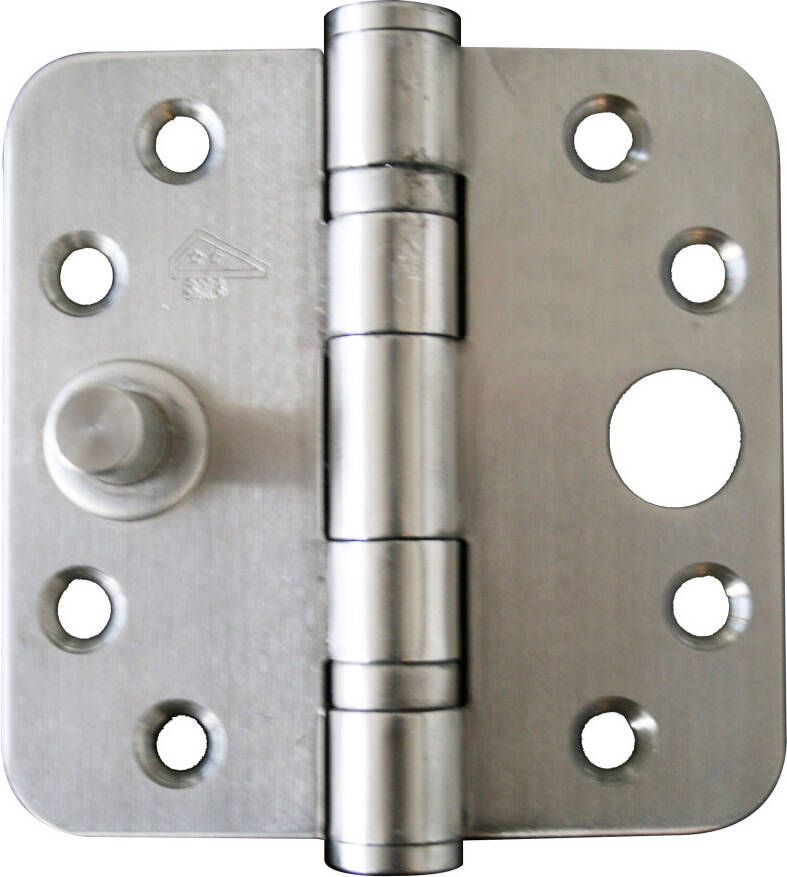 Entra scharnier skg*** 89x89 ronde hoek rvs met nok