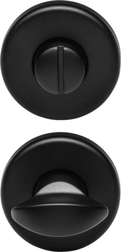 Entra WC Garnituur Zwart RVS 50mm rond