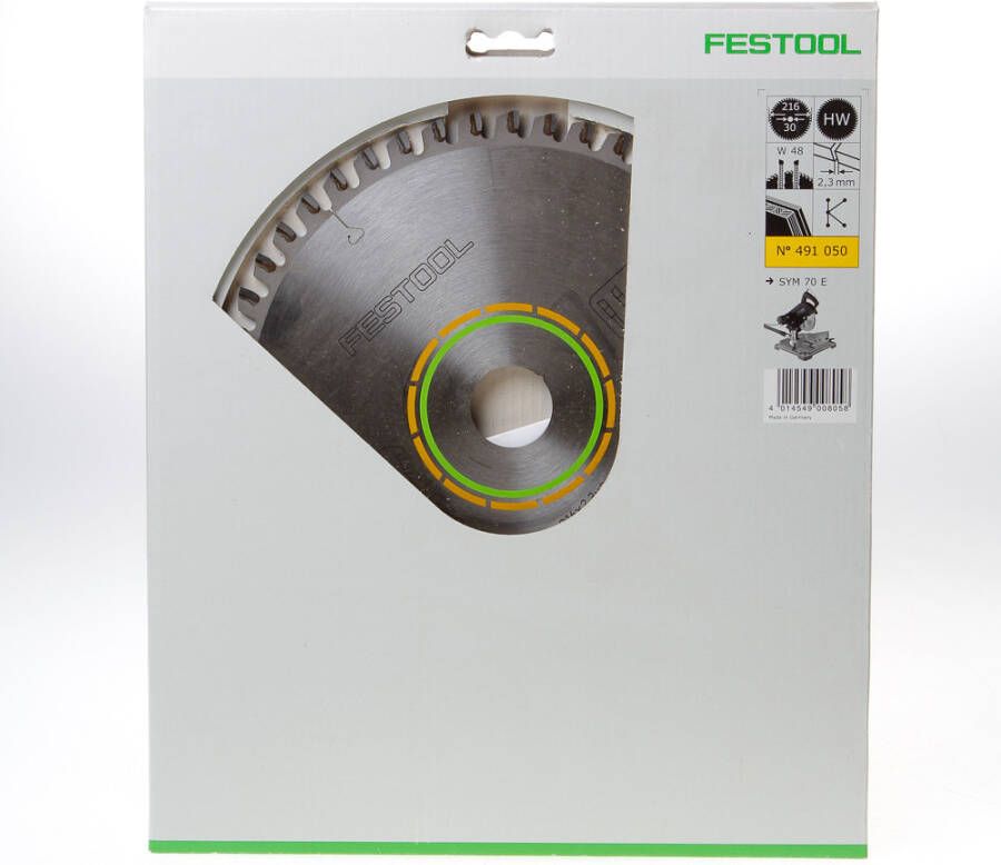 Festool Accessoires W48 Fijngetand zaagblad | 216x2 3x30 | 491050