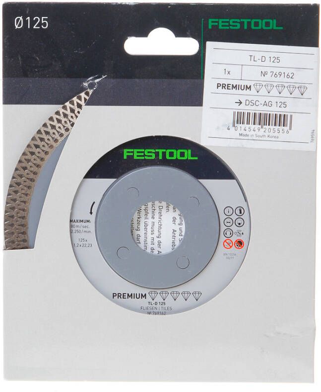 Festool Accessoires Diamantschijf TL-D125 PREMIUM 769162