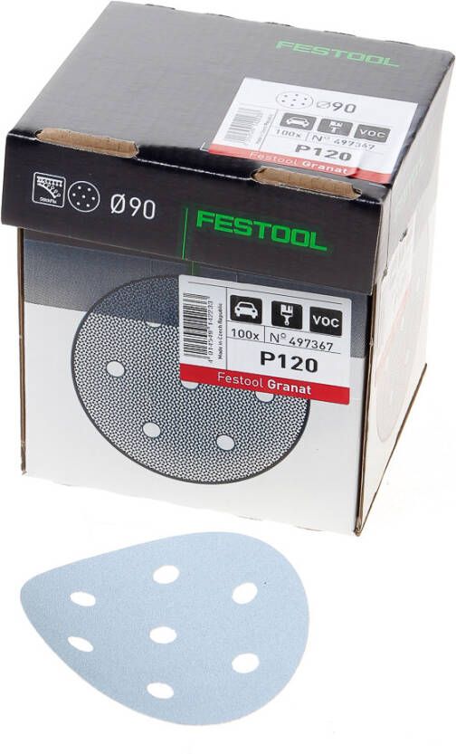 Festool Accessoires Schuurschijven STF D90 6 P120 GR 100 | 497367