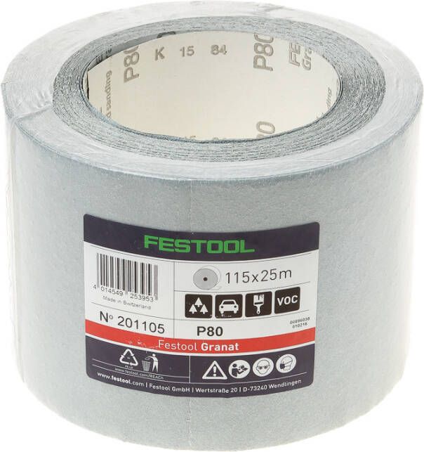 Festool Accessoires Schuurrol 115x25m P80 GR 201105