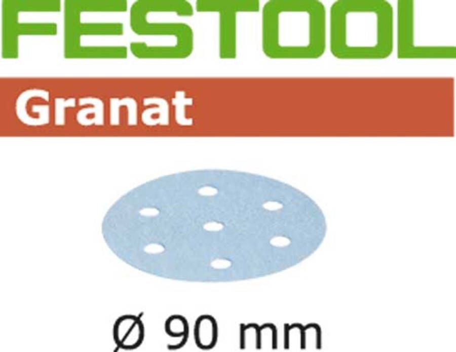 Festool schuurschijf Granat 90mm 6 K240 (100st)
