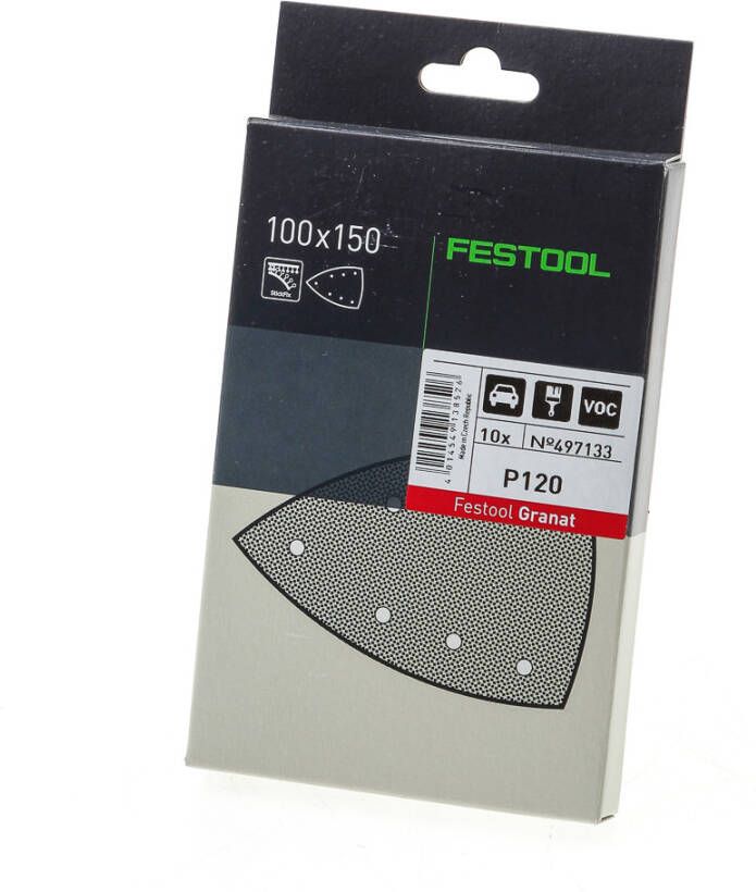Festool Accessoires Granat STF DELTA 7 P120 GR 10 Schuurbladen | 497133