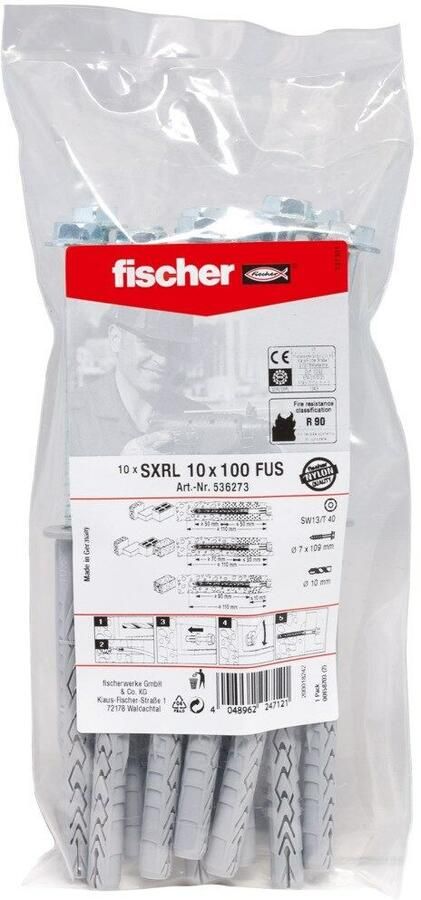 Fischer PLUG SXRL 10X100 FUS B 536273