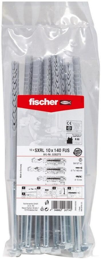 Fischer PLUG SXRL 10x140 FUS B 536275