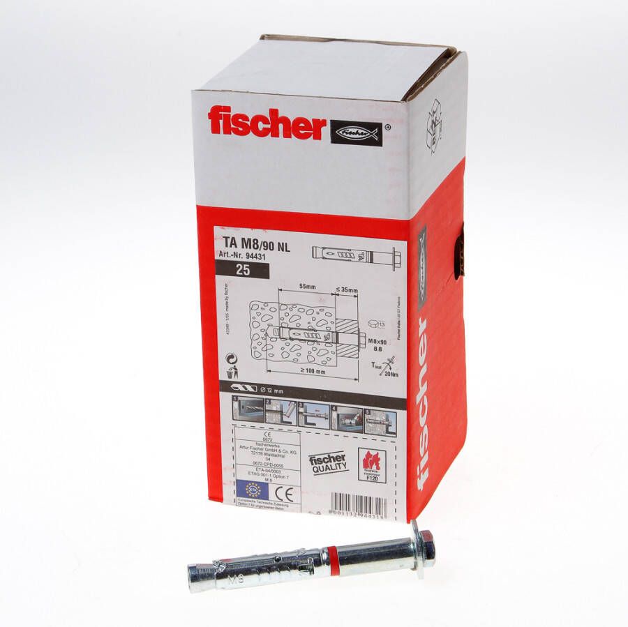 Fischer Gordingschoenanker ta m8 90