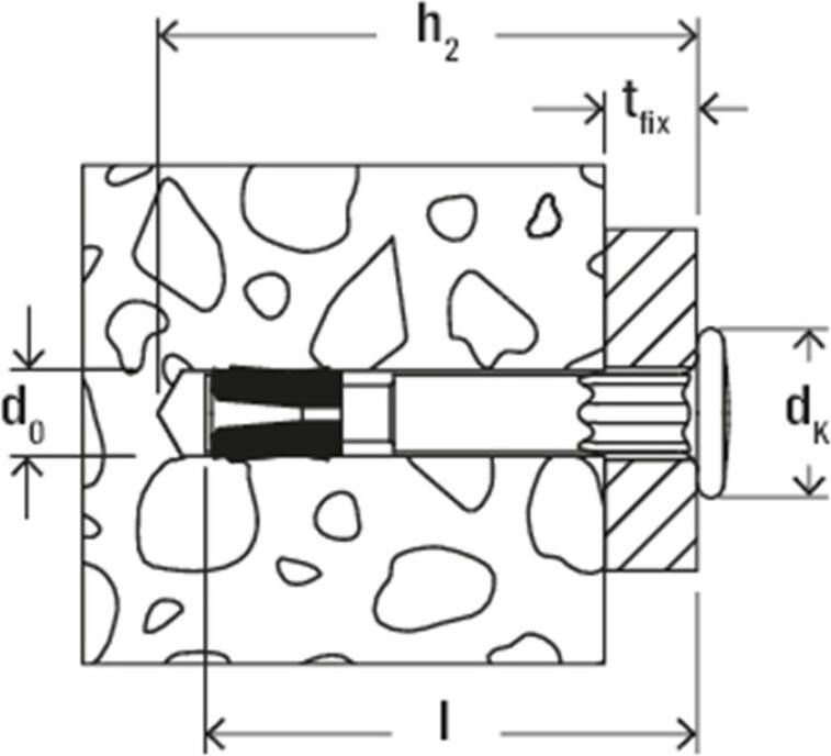 Fischer NAGELANKER FNA II 6X25-5 100 - Foto 1