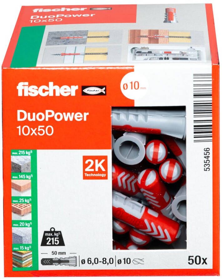 Fischer plug Duopower 10x50mm