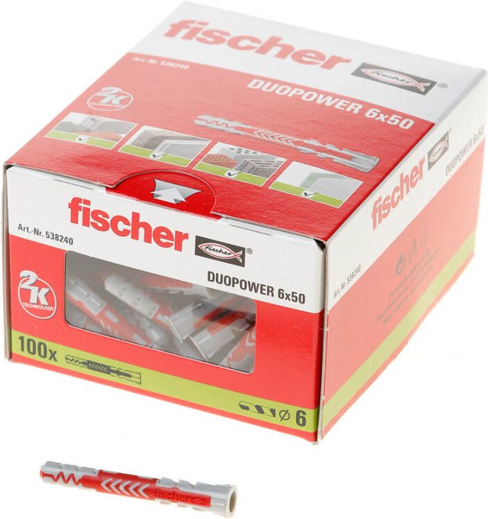 Fischer plug Duopower 6x50mm