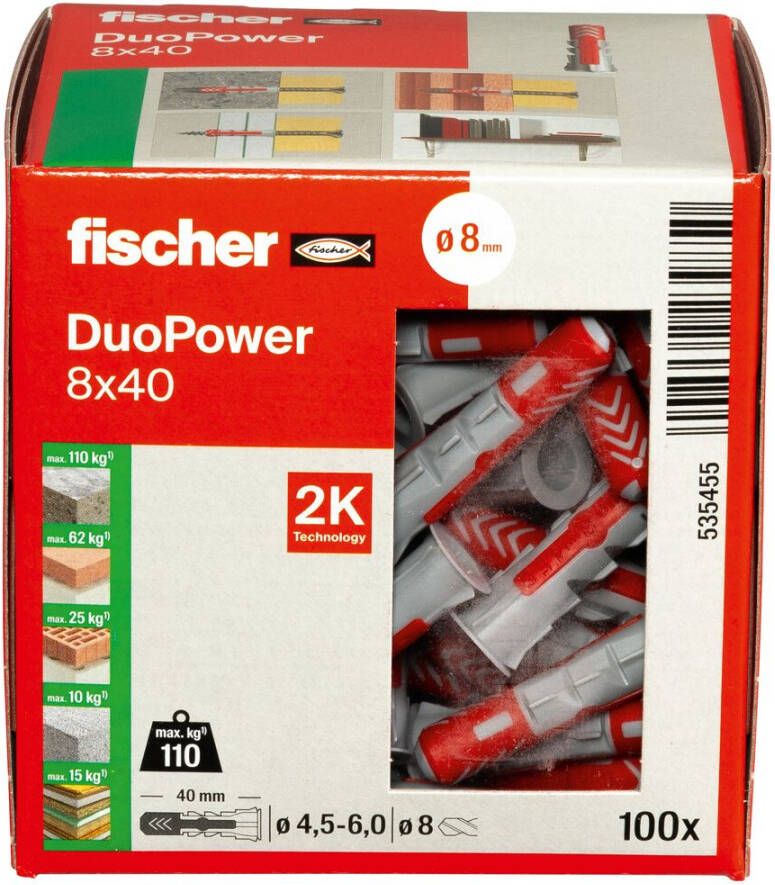 Fischer plug Duopower 8x40mm