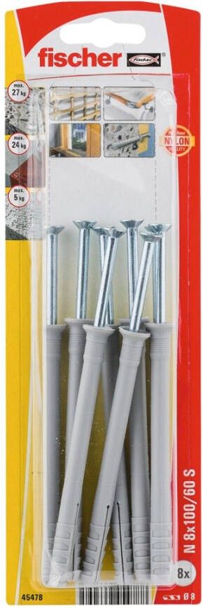 Fischer ZB NAGELPLUG 8X N8X100ZK 45478