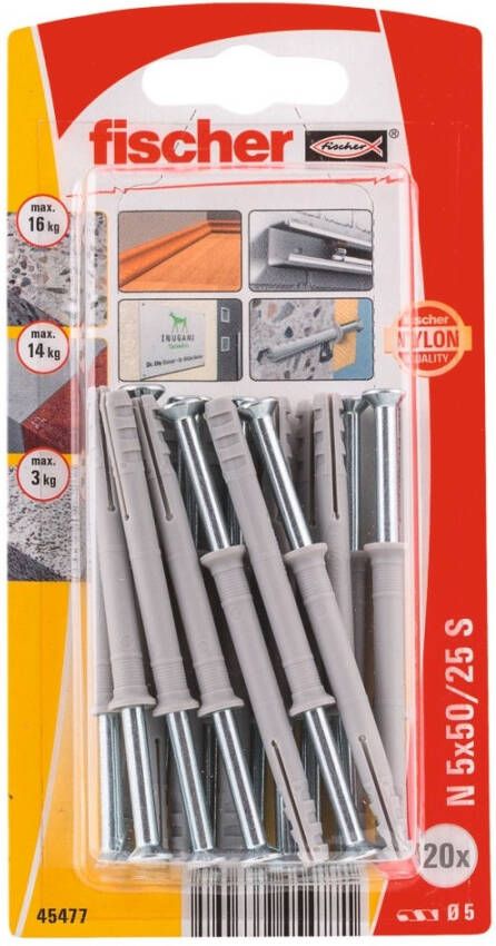 Fischer ZB NAGELPLUGGEN N 5X50ZK 45477