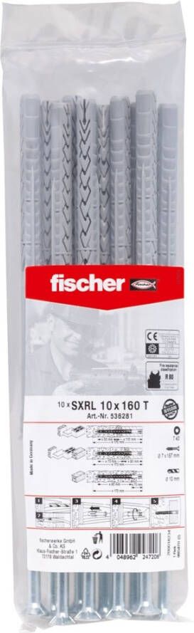 Fischer ZB PLUG SXRL 10X160 T 10 ST
