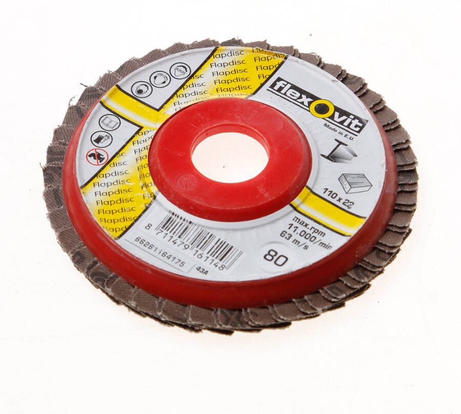 Flexovit Lamellenschijf k80 110x22.2 slc