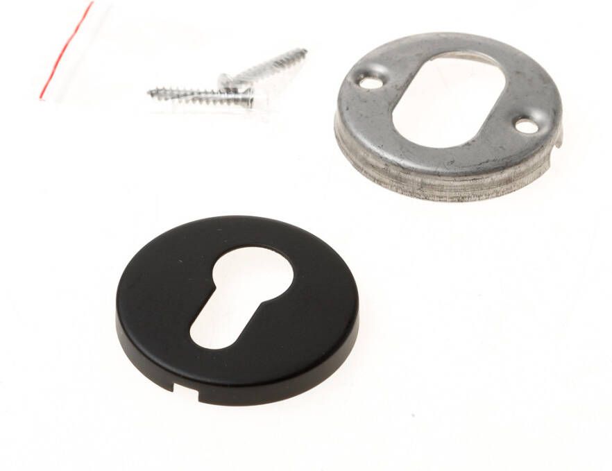 Formani BASICS LBY50 cilind.plaatje 6mm dik mat zwart