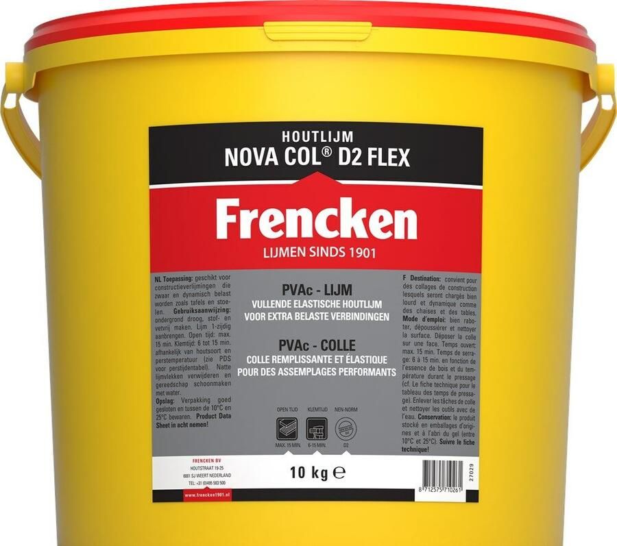 Frencken HOUTLIJM NOVA FLEX 10KG 125130