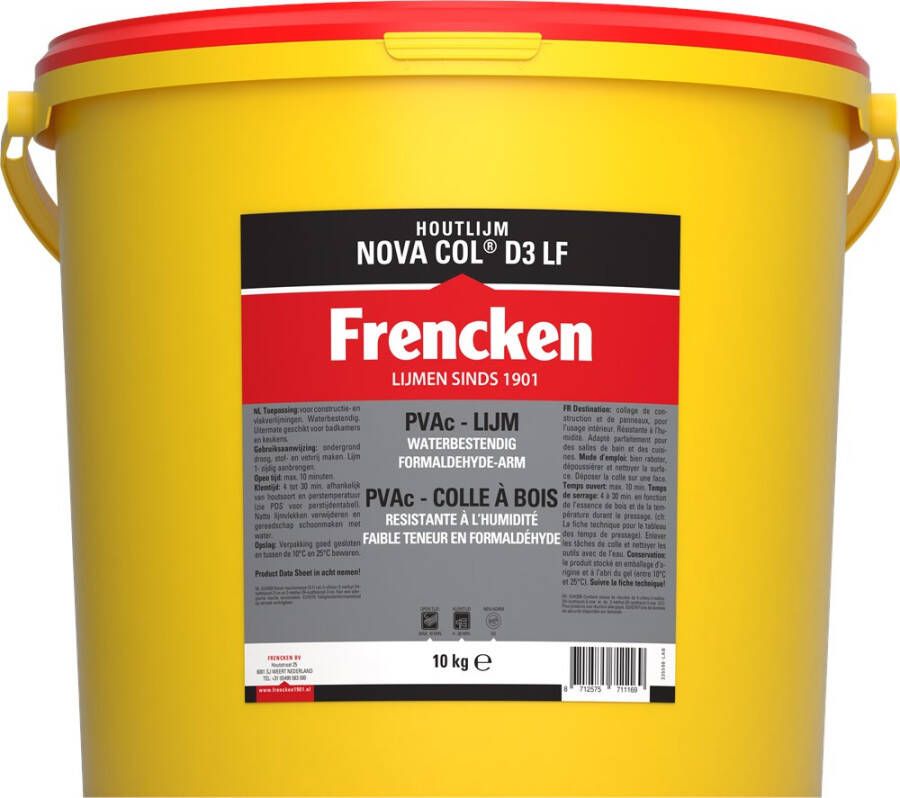 Frencken HOUTLIJM NOVA D3 EM 10KG 71116