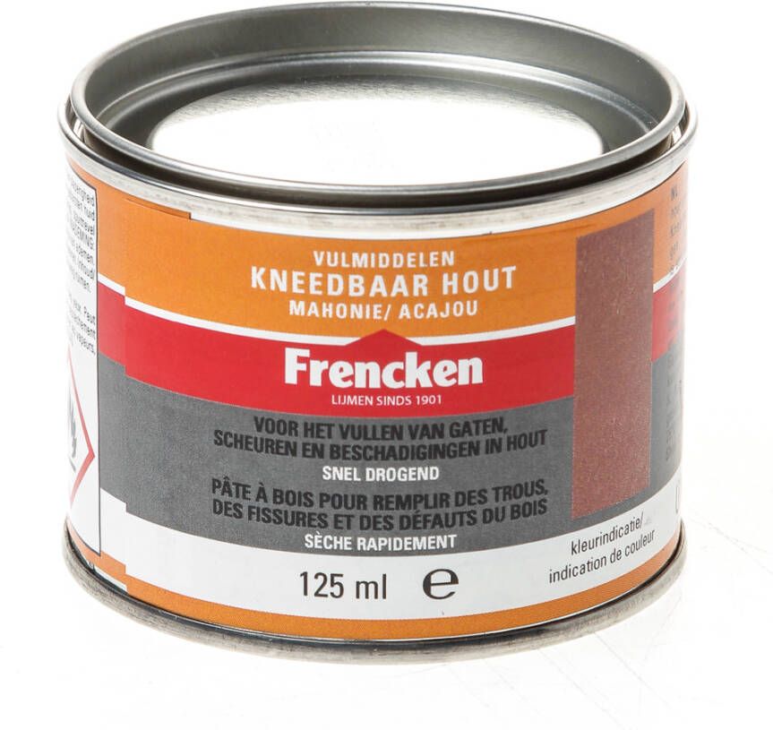 Frencken Kneedbaar hout mahonie 125ml