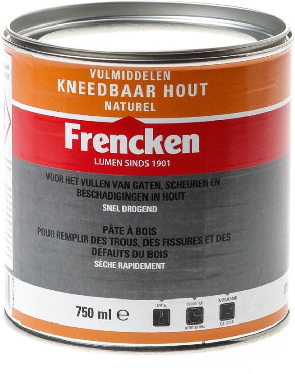 Frencken Kneedbaar hout naturel 750ml